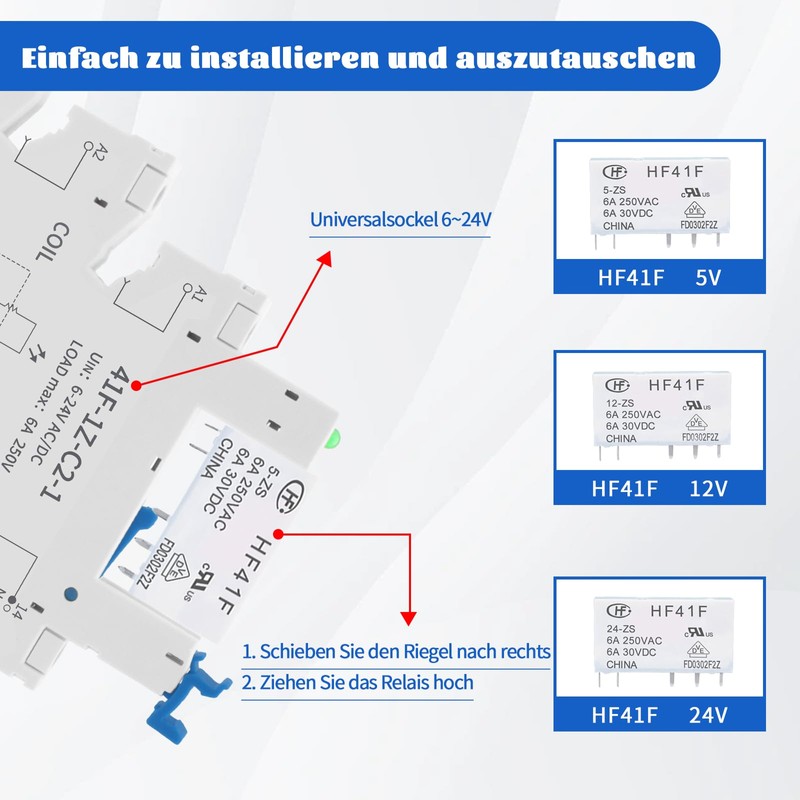RelayWell 5 V Relay Din Rail; Silm, Solenoid Power Relay