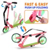 Hurtle Lightweight and Foldable Kick Scooter, Watermelon (HURTS89)