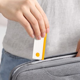 Travel Toothpick Holder | Toothpick Storage Box for Travel - Sliding Lid Refillable Organizer, Flosser Dispenser for Dormitory, Home, Picnic, Camping