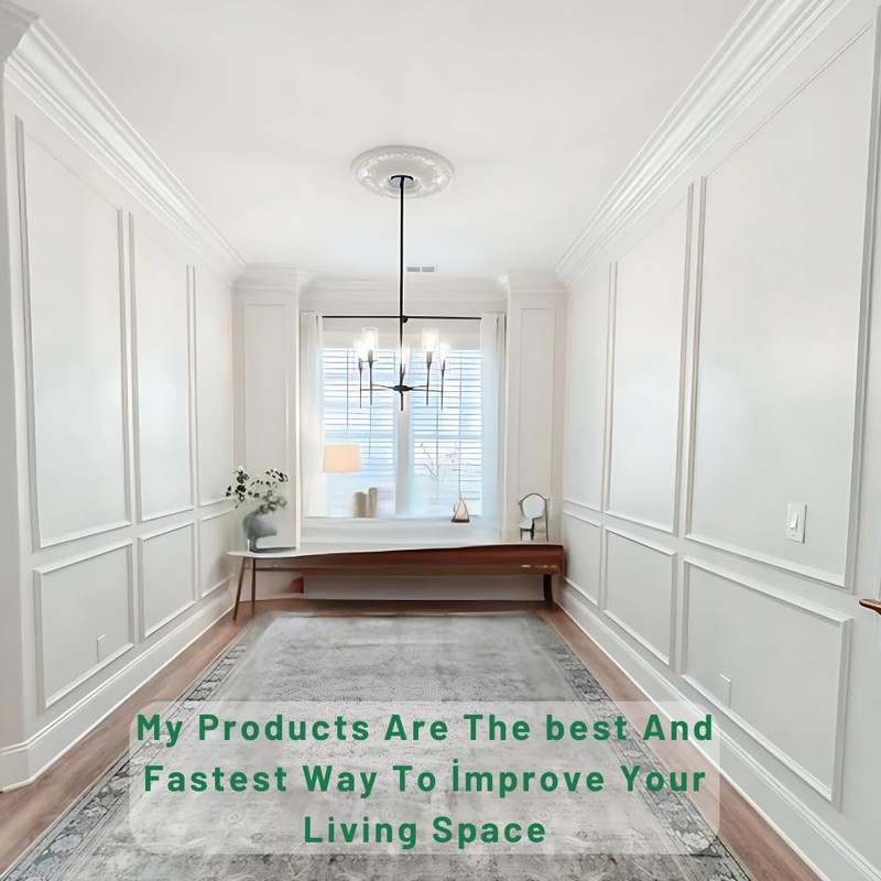 Peel and Stick Wall Molding Kit – Pre Cut Wainscoting