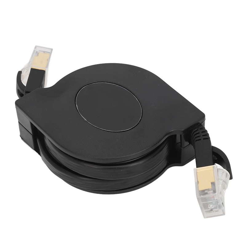 Retractable Cat7 Cable, High Speed, RJ45 Compatible, 600MHz Bandwidth, 10Gbps