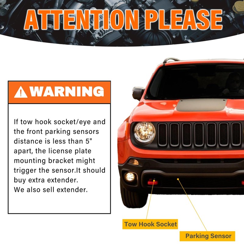 Front License Plate Holder No-Drill License Plate Bracket Anti-Theft Frame