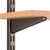 John Sterling 0122-7BRZ Dual Track Wood Shelf Bracket, 7-Inch, Bronze