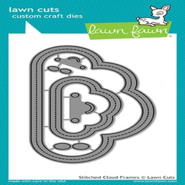 Lawn Fawn Lawn Cuts Custom Craft Die - LF1717 Stitched Cloud Frames