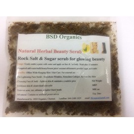 BSD Organics Lemon face & body scrub with virgin coconut oil - 50 gms