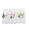 Ladies Handkerchiefs 100% Cotton Hankies Lace Corner Dyed Silver Gift