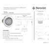 Nantucket Sinks 3 inch Utility Commercial Sink Grid Drain 4.5