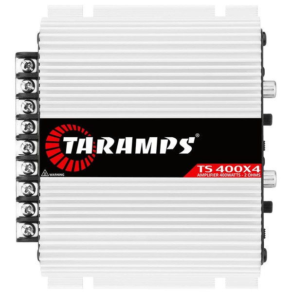 Taramps TS 400x4 with Automatic High Level Input 400 watts RMS 4 Channels Full Range Car Audio Amplifier RCA Input Class D 2 Bridged Channels Multichannel Amplifier System