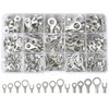 RockDIG 260PCS AWG 22-16 16-14 12-10 Copper Ring Fork Terminals