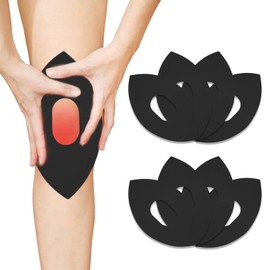 15 Pcs Kinesiology Tape for Knees, Knee Tape for Knee Supporting Muscles Pre Cut, Waterproof Breathable Comfortable Stretchable Kinesiology Tape Roll, Muscle Tape for Fitness Running Training (Black)