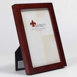 Lawrence Frames Walnut Wood Picture Frame, Gallery Collection, 4 by 6-Inch