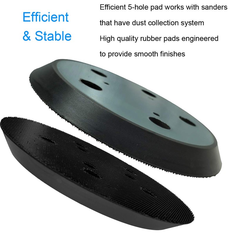 2 Pack 5 Inch 5 Hole Replacement Sander Pad for