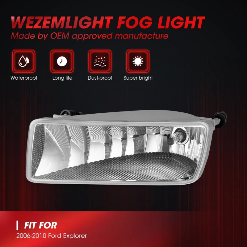 WEZEMLIGHT Fit For 2006-2010 Ford Explorer Left & Right Side