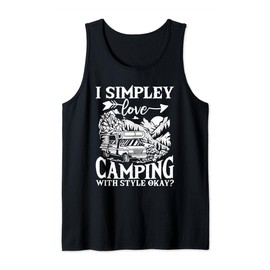 Glamping Lover Mountains Nature Lover Camping Glamper Tank Top