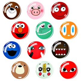 Funny Fridge Magnet - Refrigerator Magnet - Decorative Magnets for Whiteboard - Cute Glass Magnet for Locker Office and Kitchen