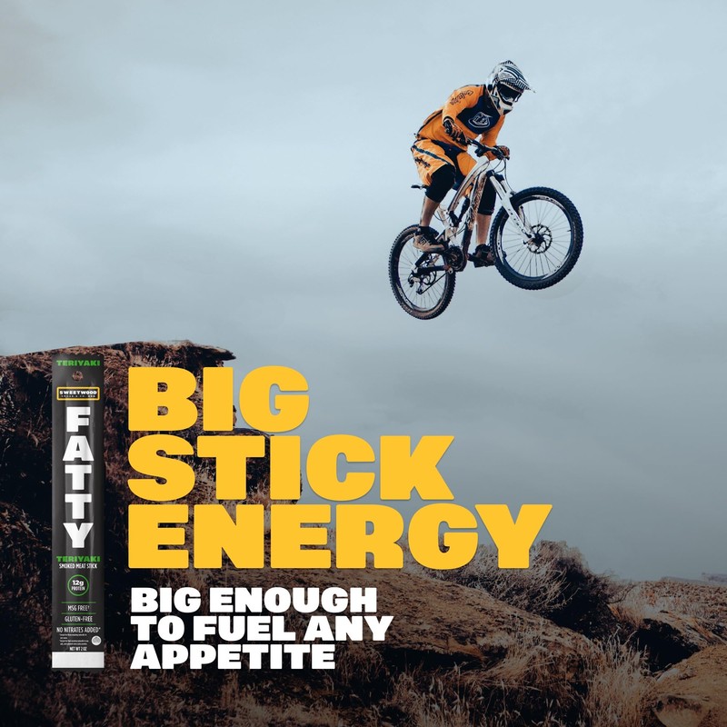 FATTY Meat Sticks, Made with Grass Fed Beef, Pork Raised