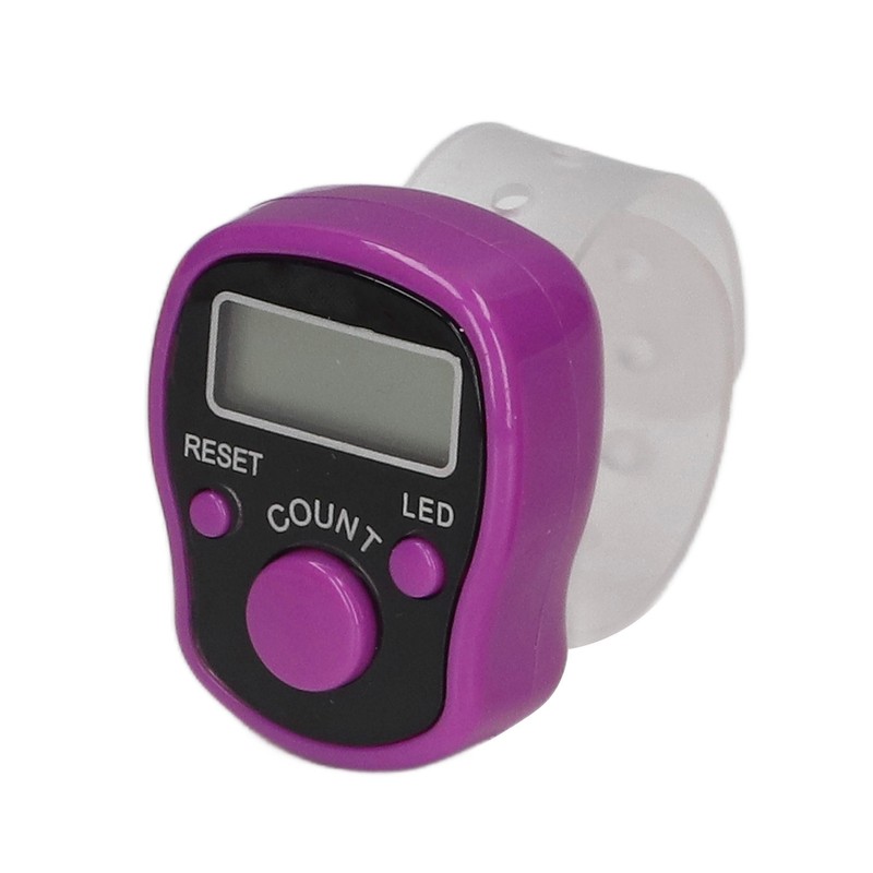 5 Pcs Electronic Finger Counter Portable Lightweight Adjustable Ring Finger
