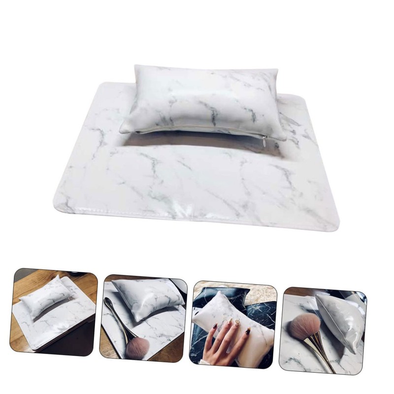 Healeved 1set Nail Art Arm Rest Manicure Table Mat Hand