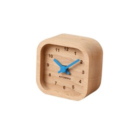 KATOMOKU mini clock horn blue tree beach km-25