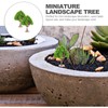 NUOBESTY 2pcs Mini Model Trees Train Scenery Miniature Trees Fake