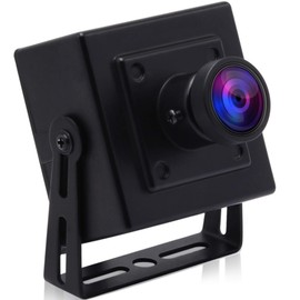 Svpro 5MP Mini USB Camera 2592x1944 HD Webcam Aptina MI5100 Sensor Fisheye Camera 170 Degree Lens Webcam with Bracket Stand for PC Computer Laptop Industrial