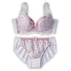 Nissen Underarm High Knit Lace Bra and Shorts Set (Triump),