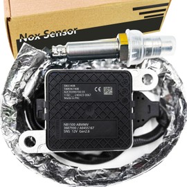 Generic 3687930 3687930RX 4326870 5WK96740B Nitrogen Oxide Sensor for 2013-2018 Cummins 11.9L 15L ISX15, Freightliner Kenworth, Automotive Nox Sensor, Plug and Play Design