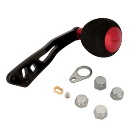 Fishing Reel Handle EVA Knob with Fittings Replacement Parts for Low profile Reel (Red)