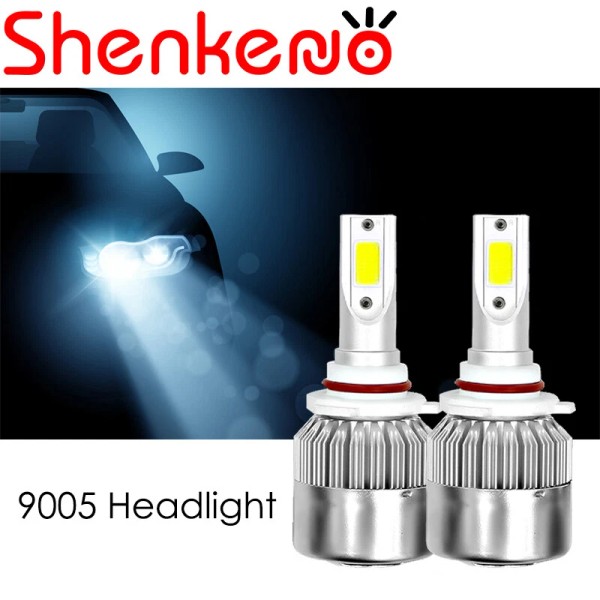 SHENKENUO 2X Faro Luces Fuertes Para Auto Coche Luz Carro