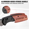 WORKPRO Folding Utility Knife, Razor Blade Knife with Axis Lock,