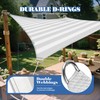 ECOOPTS 13'x16' HDPE Sun Shade Sail Rectangle Canopy Shades for