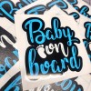 Oracal BABY BOY ON BOARD BLUE Decal Sticker Car Truck