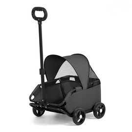 Dog Stroller 4 Wheels Folding Dog Cart with Sunshine Cover Pet Stroller for Travelling Shopping Walking Playing for Small Dogs Cats