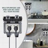 GothicBride Outdoor Socket with USB Connections, Garden Socket, Surface-Mounted, Waterproof