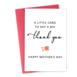 Zyulin Funny Mother Day Thank You Card for Women, Her, Wife, Happy Mother’s Day Gifts for Mom, Grandma, Stepmom, Bonus Mom, New Mommy, Aunt
