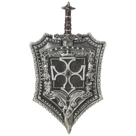 California Costumes Crusader Shield and Sword Standard Silver