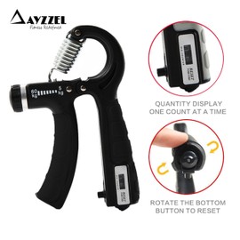 AYZZEL Hand Grip Strengthener Kit, Forearmour Hand Grip Set, Finger Strengthener Grip, Adjustable Resistance Hand Exercises For Grip Strength With Counter Pack of 5 Hand Exercisers For Strength Therapy