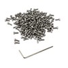 iExcell 100 Pcs M2 x 6 mm Stainless Steel 304 Hex Socket Head Cap Screws Bolts Kit