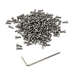 iExcell 100 Pcs M2 x 6 mm Stainless Steel 304 Hex Socket Head Cap Screws Bolts Kit