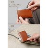 Mura Coin Case, Coin Purse, Genuine Leather, Men's, Thin, 0.4