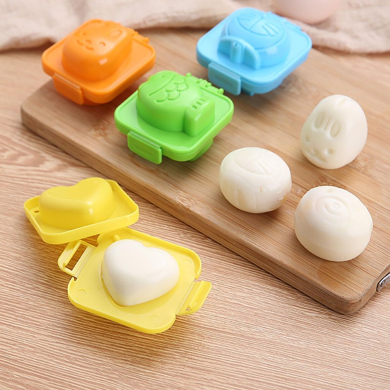 6Pcs Boil Egg Mold Plastic Cute Eggs Mould Kitchen Sushi