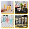 ACONDE Pack of 20 Plastic Champagne Flutes, 150 ml Plastic