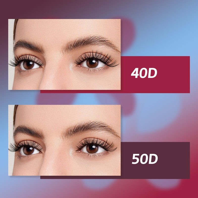 Mayhug Lash Extension Set 40+50D Wimpern Extensions Set 9-16mm Cluster