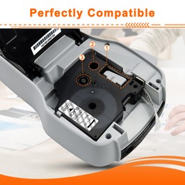 Dymo D1 Combo Pack Label Tape for Dymo LabelManager 160 280 260P 360D 500TS LabelWriter 450 DUO Label Maker 12mm