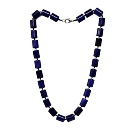 TreasureBay Handmade Womens Beaded Necklace Natural Gemstones Healing Crystal Jewellery (Blue)