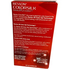 Revlon 3D Colorsilk w/Keratin Beautiful 50 Light Ash Brown Permanent NO AMMONIA
