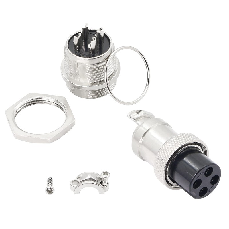 GELRHONR Aviation Plug 4 Pin 16 mm Thread GX16 Aviation