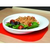 NRS Healthcare Wade Dignity Sloped Ceramic Plate - White