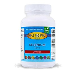 Seuren Nutrients | Selen 200 mcg | 100 Tabletten | Selenium | Selen Komplex | Glutenfrei | Laktosefrei | Zuckerfrei | (100% natürlich)
