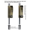 FIREFLYWEB Spring Loaded Latch pin Heavy Duty Sliding Bolt Marine